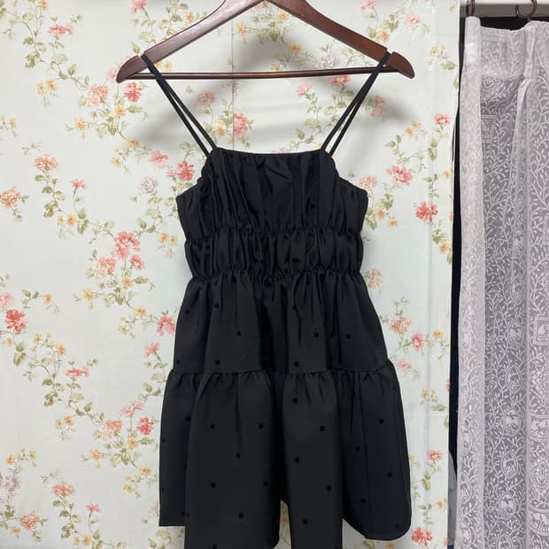 도트 미니 나시 원피스