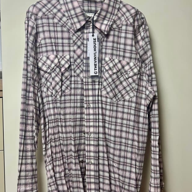 WESTERN CHECK SHIRTS PINK L