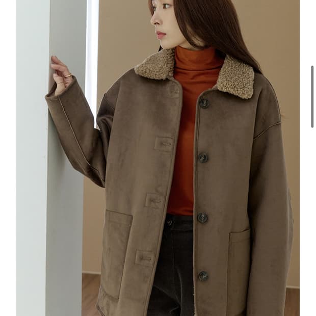 레프트서울 리버시블 무스탕