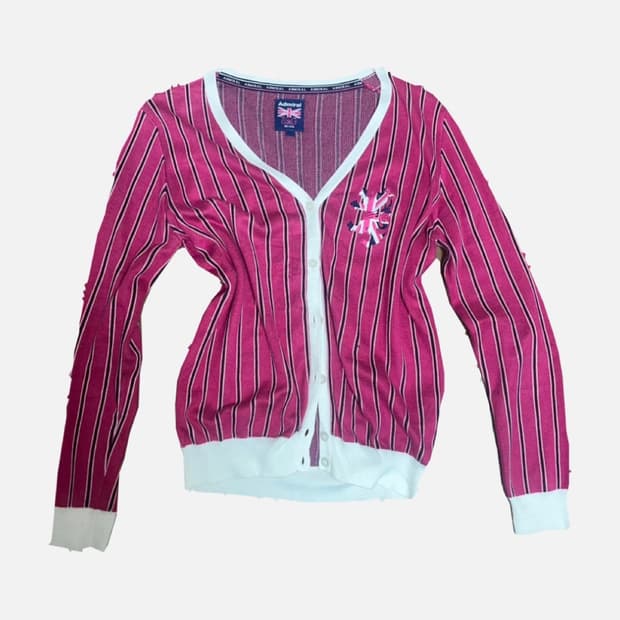 락시크 펑크 고스 유니언잭 가디건 