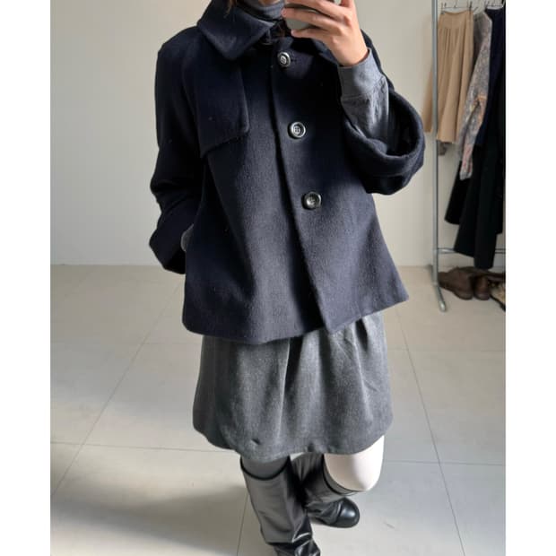 빈티지 앙고라 혼방 자켓