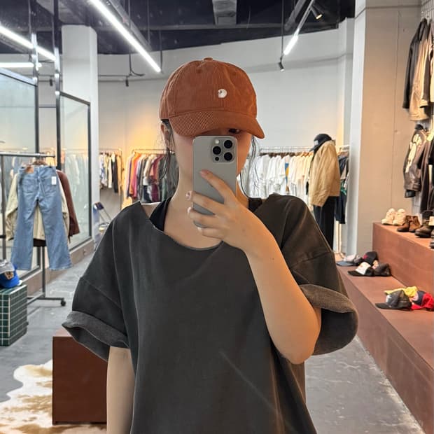 칼하트 WIP 코듀로이 캡모자 H2991