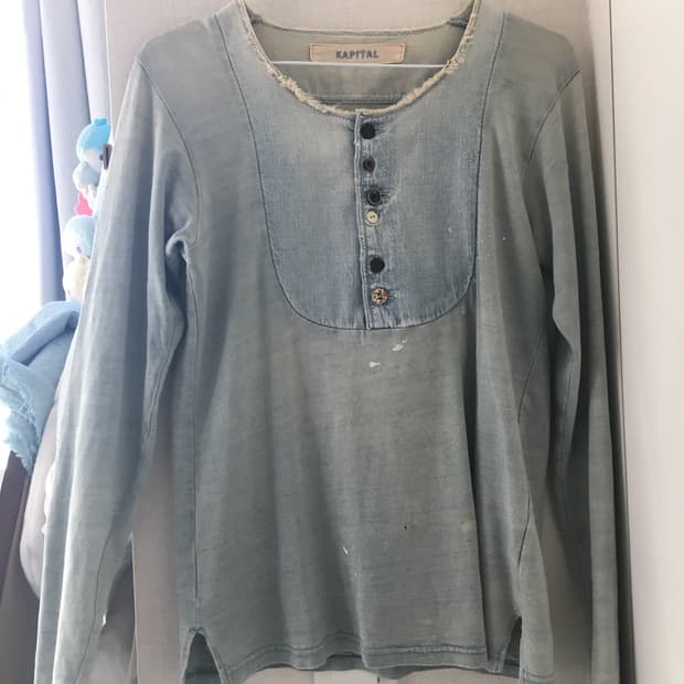 캐피탈 Kapital Cut and Sew top 롱슬리브