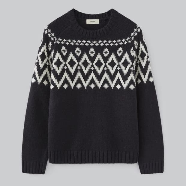 파브레가 울 노르딕 니트 - 네이비 3사이즈