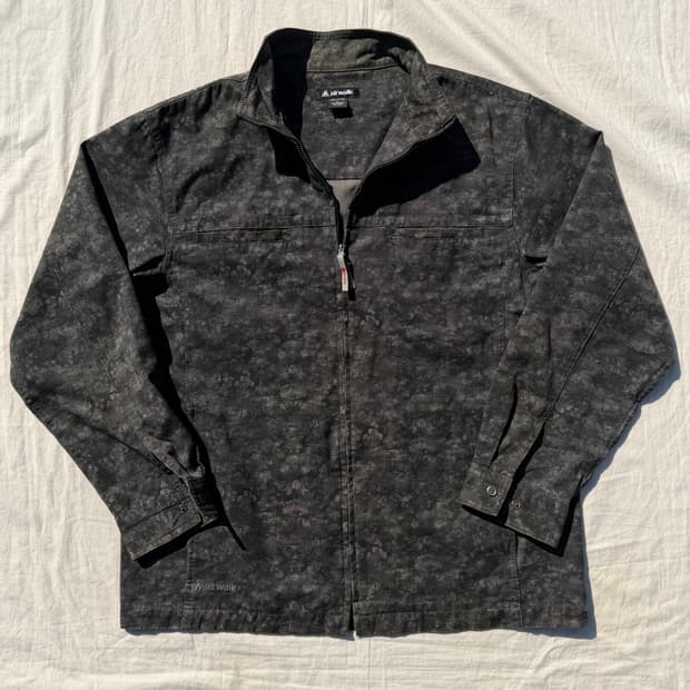 에어워크 블랙 카모 밀리터리 집업 자켓