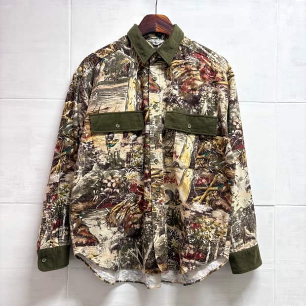 사파리 패턴 워크 남방 셔츠 JPN