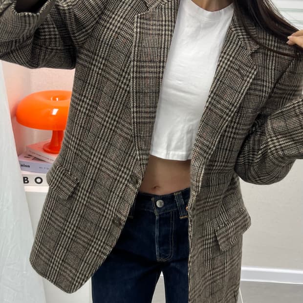 (M)NETHERFIELD 울 블레이져-M1392