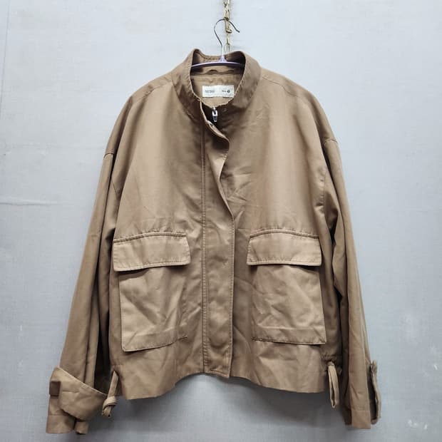 미쏘 베이지 숏 야상 자켓 S(L)