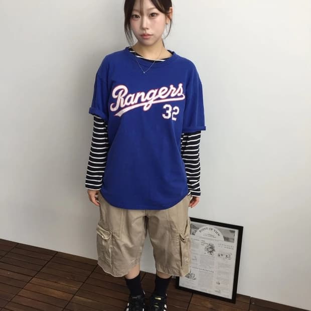 MLB Rangers Hamilton 32 Tee