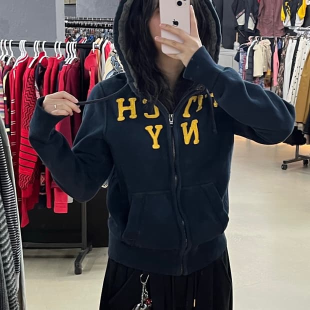 아베크롬비 네이비 후드집업