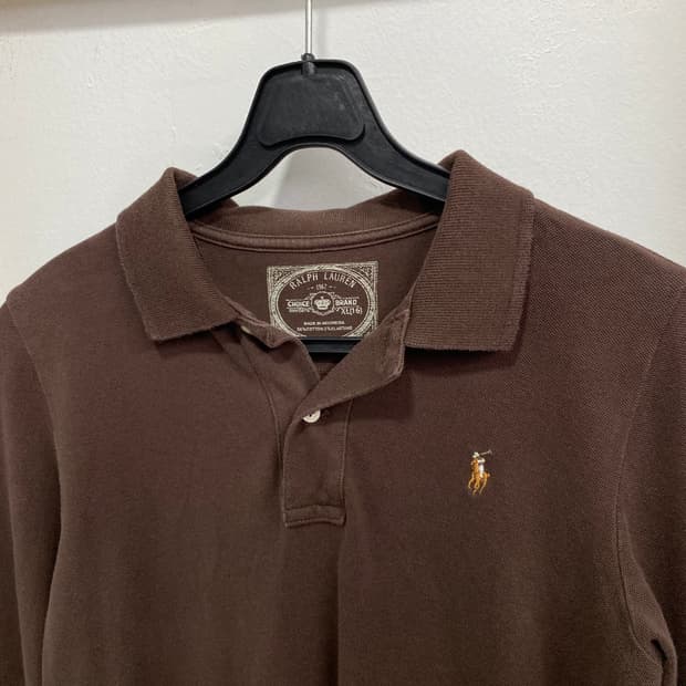 XL(S)폴로브라운 롱슬리브