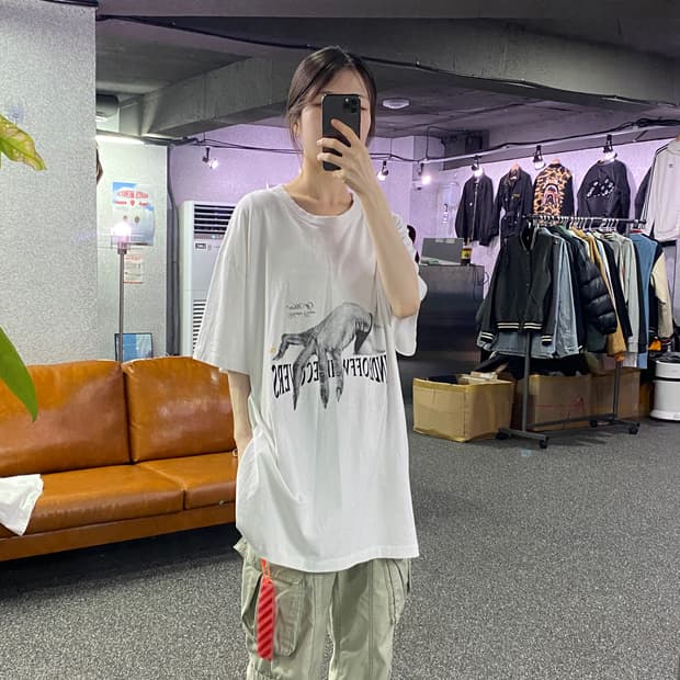 오프화이트 X 언더커버 울프 반팔티 B2430