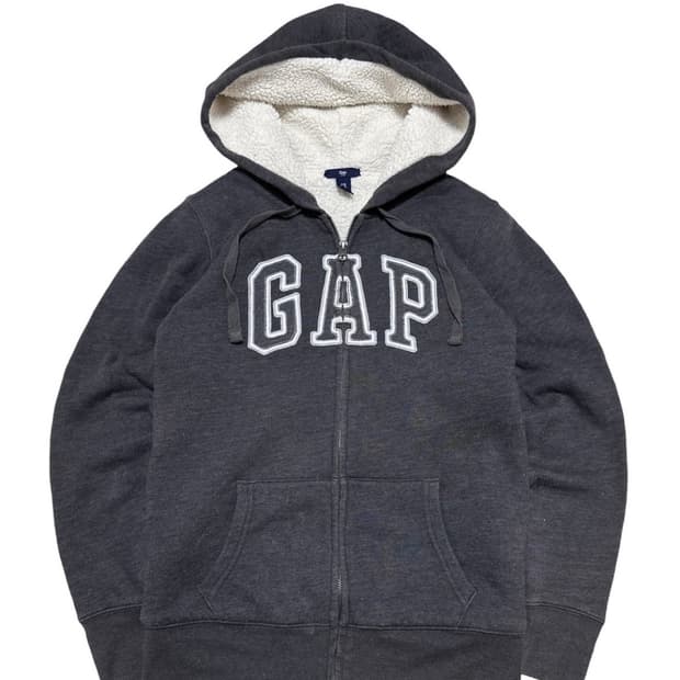 갭 양털 안감 후드집업