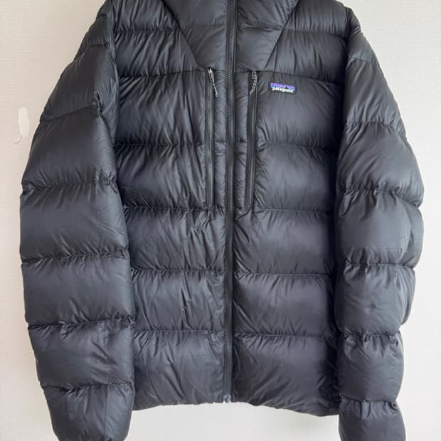 XL 24FW 파타고니아 피츠로이 블랙 다운 패딩 후드