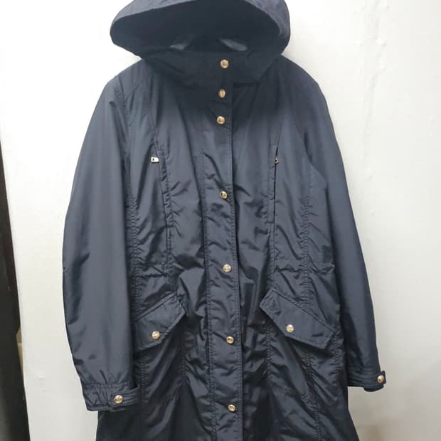 빈폴 후드 롱 야상 자켓  네이비 여성  95