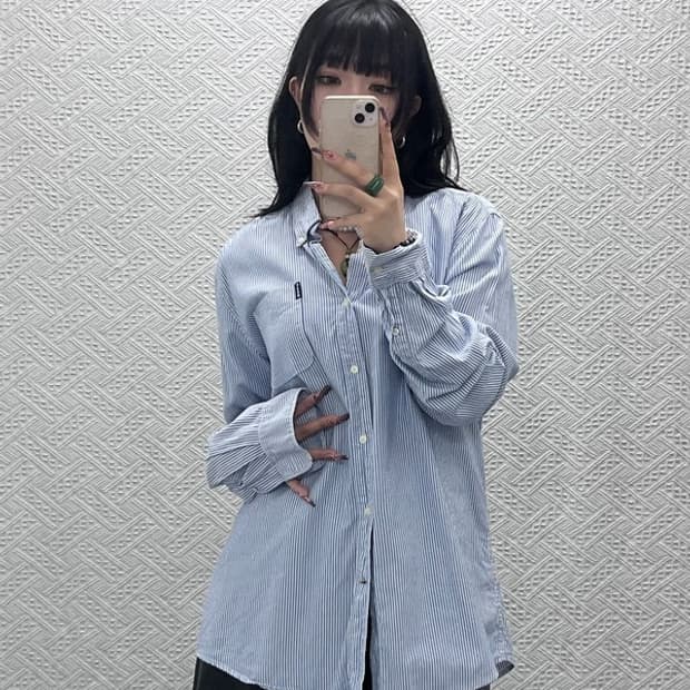 바버 빈티지 캐주얼 모던시크 스트라이프 셔츠 105 C11550