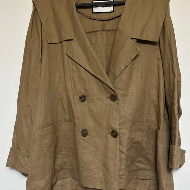 칼 라거펠트 린넨 마 혼방 자켓