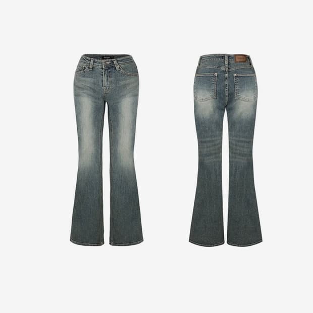 Vintage raw jean in blue