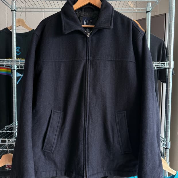 90s 올드갭 울 블루종 자켓