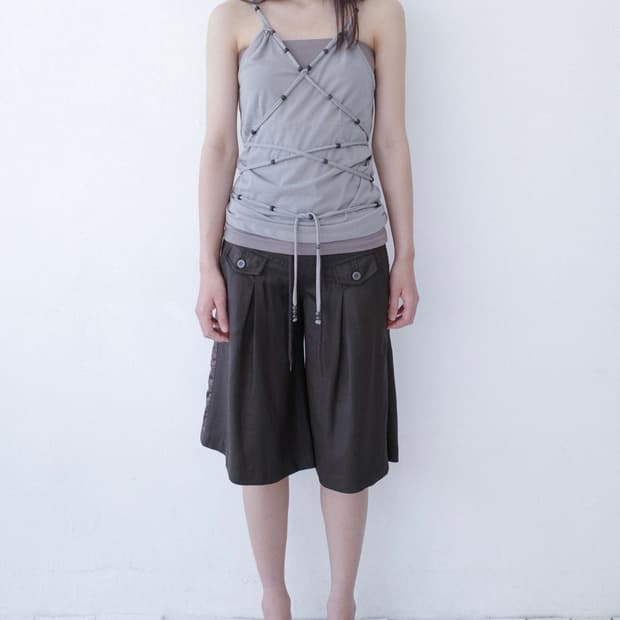 (구매) 산코파퓨엘라 wood bead layered sleeveless
