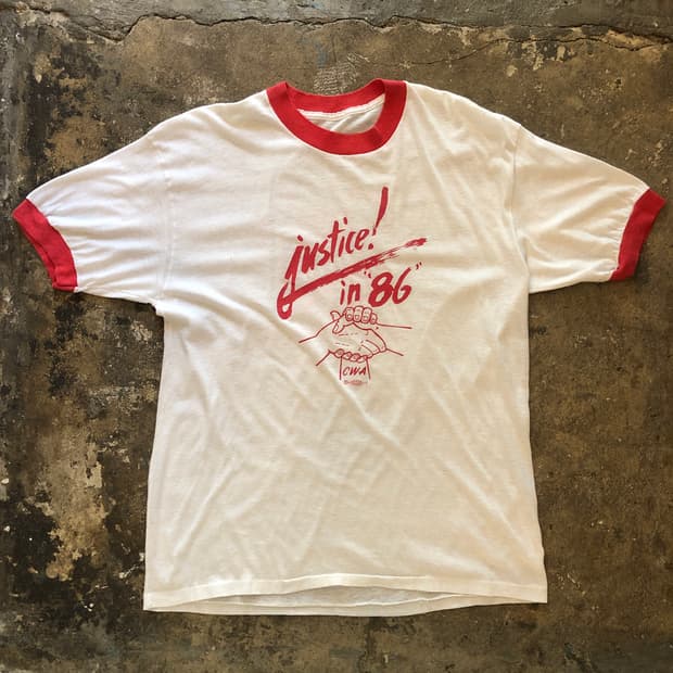 70s~90s Ringer T-shirt-L