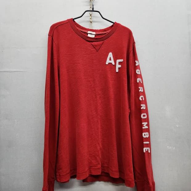 아베크롬비 사이드레터링 Y2K 롱슬리브 XL(XL)