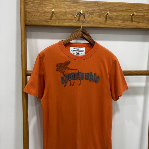 Abercrombie 레터링 반팔티