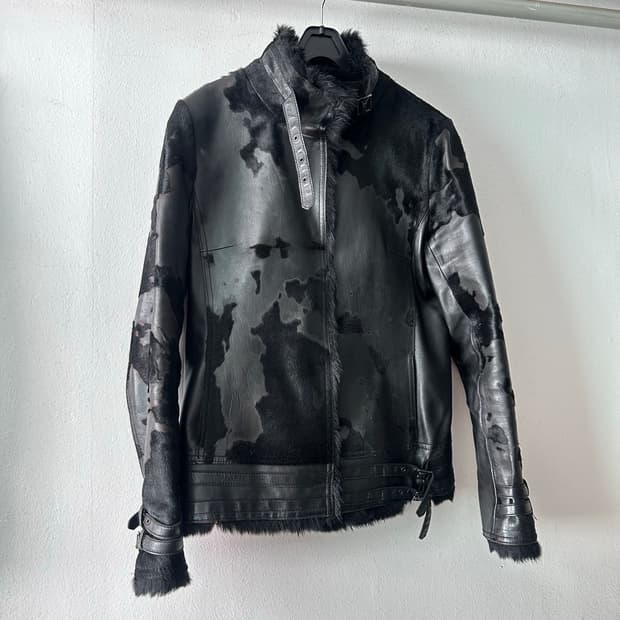 2000s cowhide leather jacket