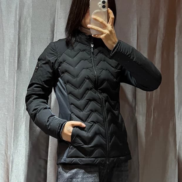 S 에드하디 우먼스 스컬로고 퀼팅 자켓