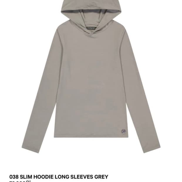 코이세이오 038 SLIM HOODIE LONG SLEEVES GREY
