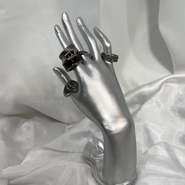 silver ring set