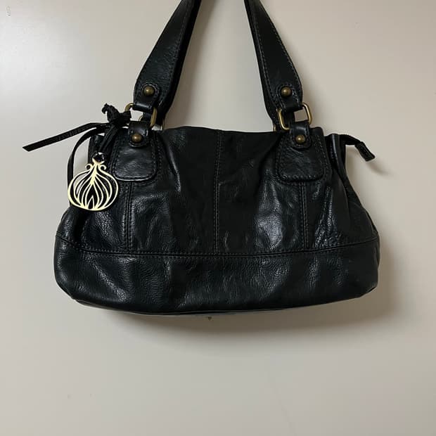 Y2k vtg lambskin bag