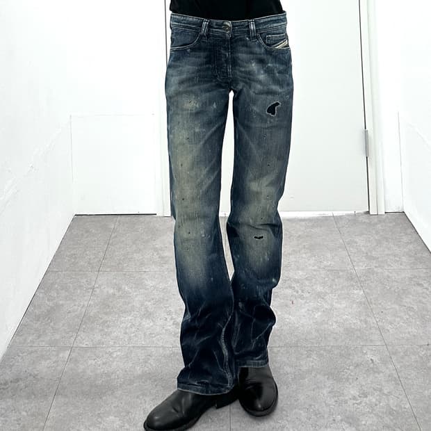 Diesel OOSWW Stretch Distressed Denim