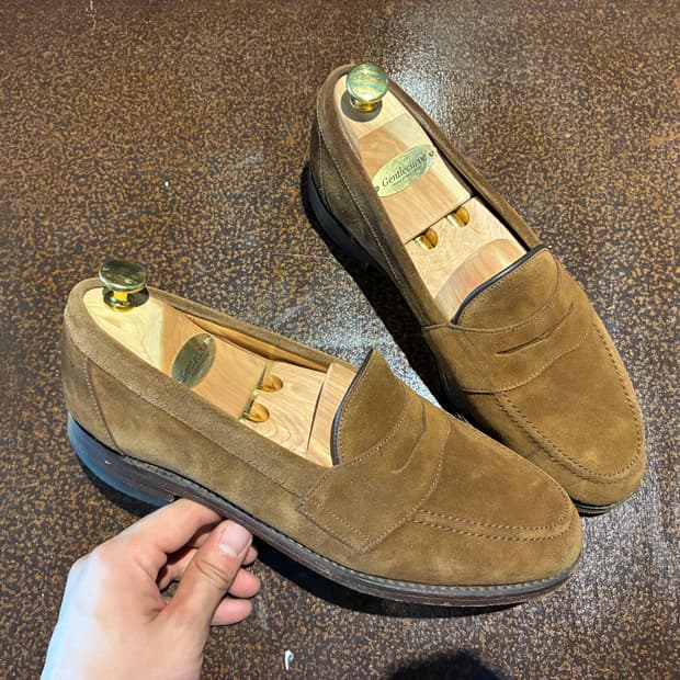 7.5) loake 로크 이튼 스웨이드 로퍼