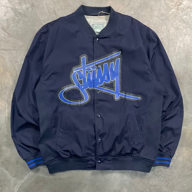 00s 스투시 나일론 바시티 자켓