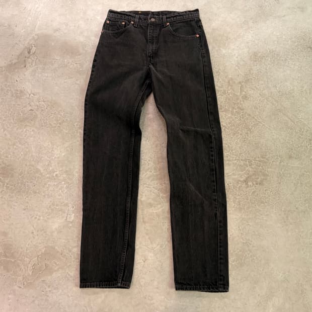 [38/32] USA🇺🇸 리바이스 505 오렌지탭 블랙 흑청