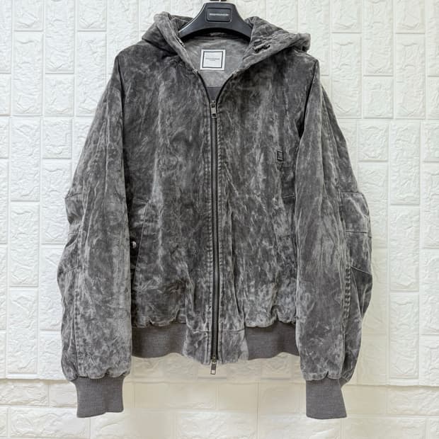 (24FW 새상품) 우영미 코튼 후드 자켓 그레이 (46)