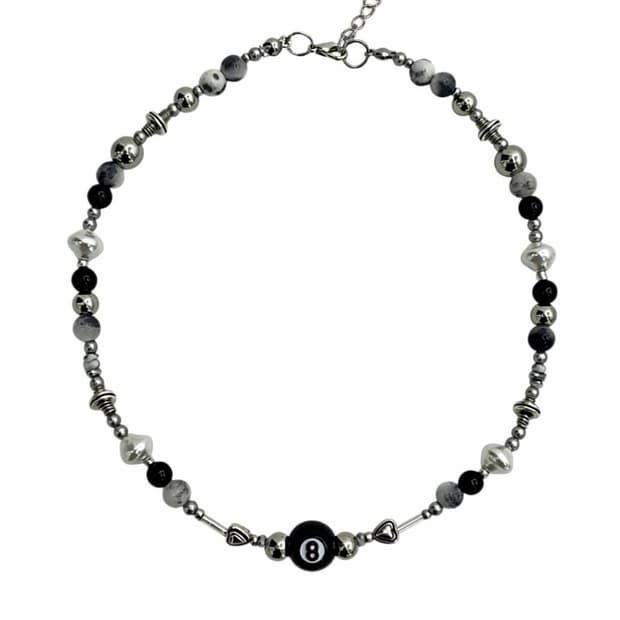 8 BALL BEAD NECKLACE 8볼 비즈목걸이