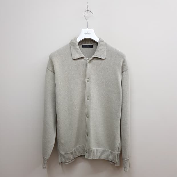 BEAKER 비이커 2021 코튼 니트 카라 가디건 2사이즈