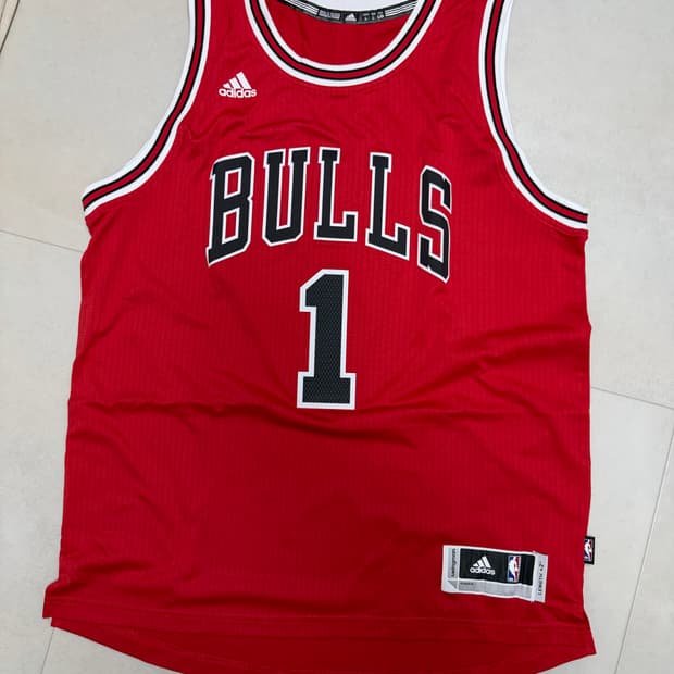 아디다스 NBA BULLS 농구 나시 아디다스 미사용상품 L