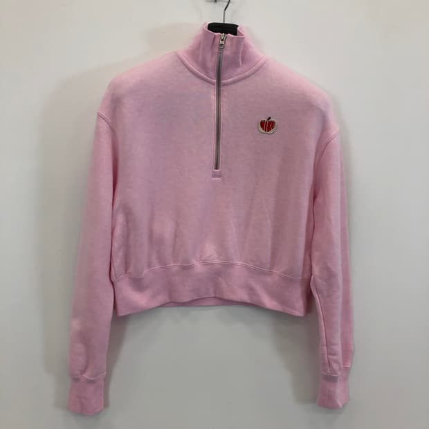 나이키 피닉스 애플로고 쿼터집 S 크롭