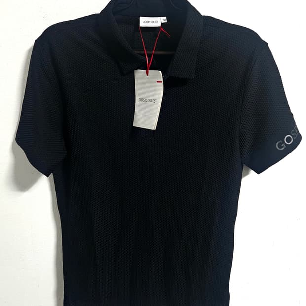 GOSPHERES 고스피어 블랙 폴로 티셔츠 M 새상품