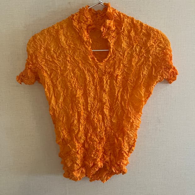 Issey Miyake 오렌지 반팔