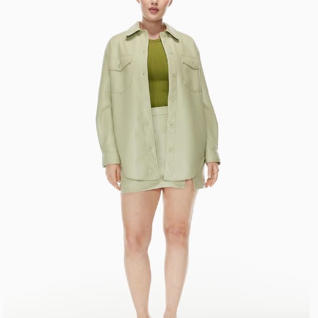 Aritzia 아릿지아 레더 셔츠 자켓 