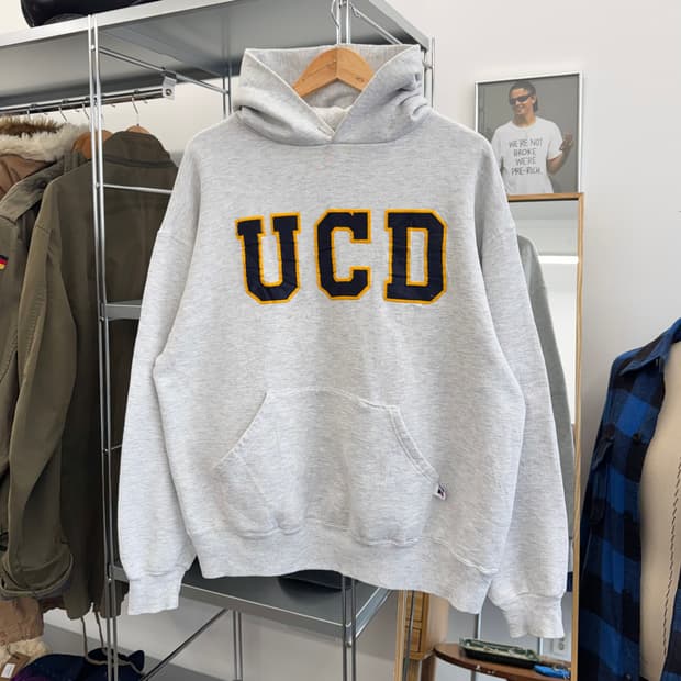 90s 러셀 빈티지 스웻 후드티 made in USA (L)   