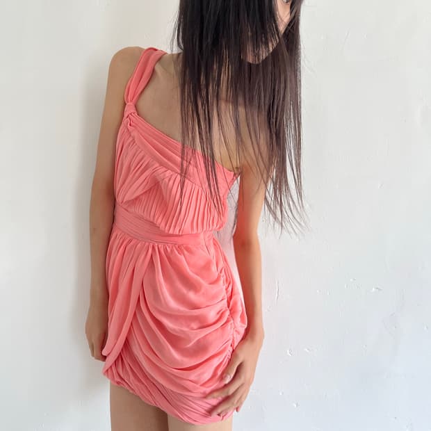 vintage draped cocktail dress