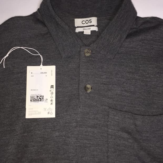 COS 울 니티드 폴로 셔츠 M