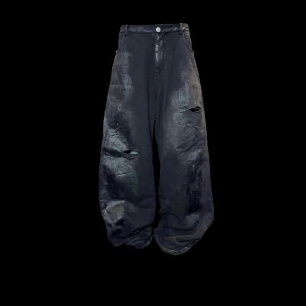 에모스탠그클럽 6포켓 와이드 배기 코티드 스웻팬츠 [1]