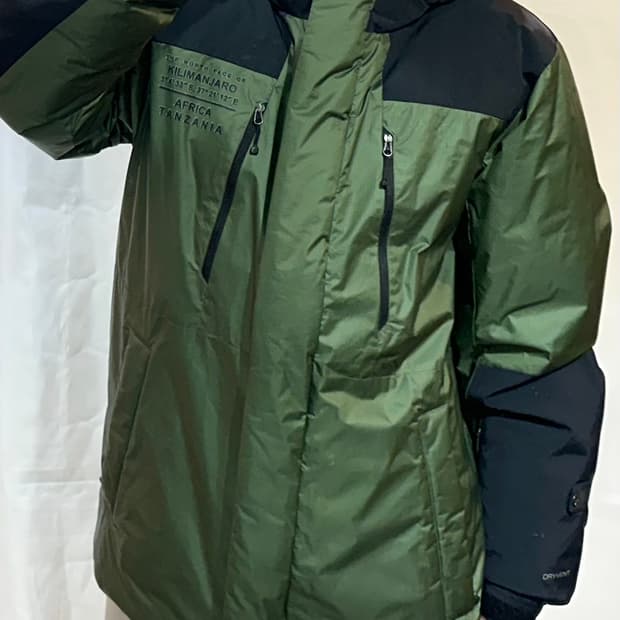노스페이스 드라이벤트 킬리만자로 그린 다운 패딩
