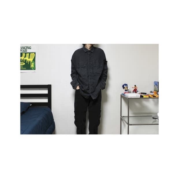 Garments Dyeing Wappen Overshirt